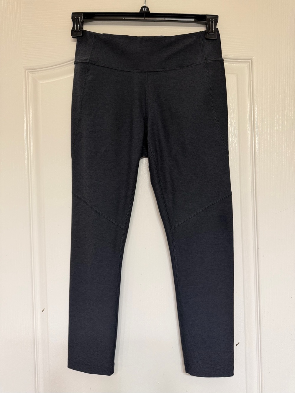Outdoor Voices 7/8 Legging M Heather Slate Blue Gray Seamed Athleisure Workout